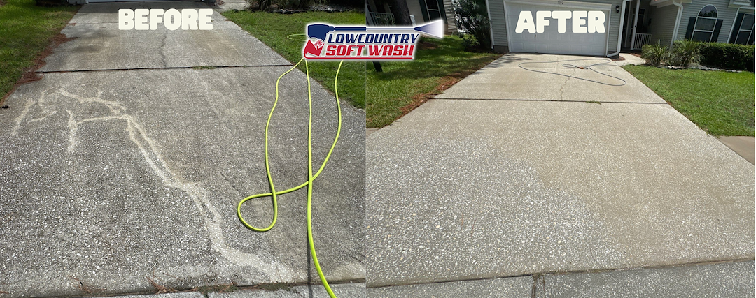Beautiful Driveway Transformation in Mt. Pleasant SC (1)
